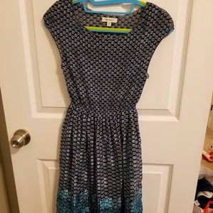 Blue Silky Dress